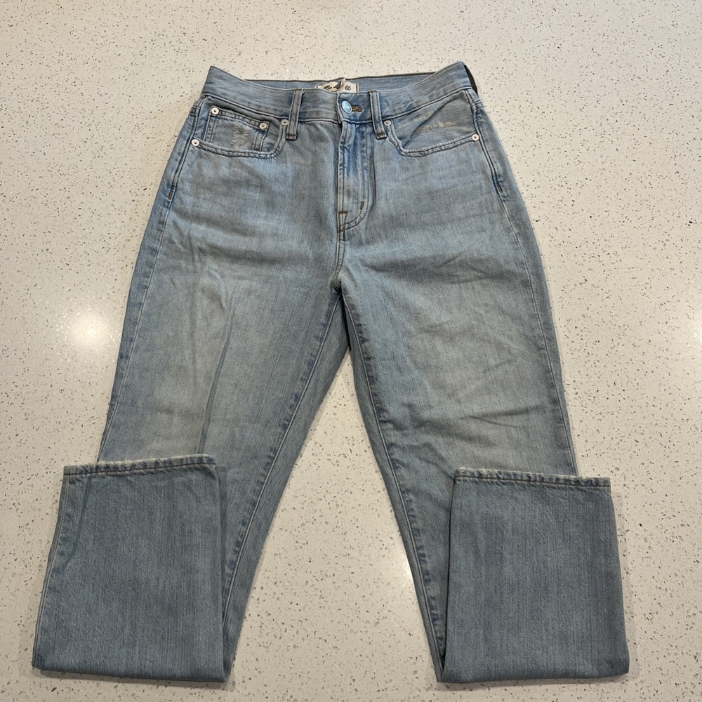 Madewellโ The Perfect Vintage Light-washed Hight-Rise Jeans 27/27